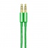 Vorago Cable 3.5mm Macho - 3.5mm Macho, 1 Metro, Metálico Verde  1