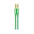 Vorago Cable 3.5mm Macho - 3.5mm Macho, 1 Metro, Verde Metálico  1