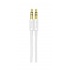 Vorago Cable 3.5mm Macho - 3.5mm Macho, 1 Metro, Blanco Metálico  1
