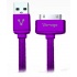 Vorago Cable USB A Macho - Apple 30-pin Macho, 1 Metro, Morado, para iPhone/MacBook/iPod  2