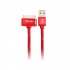 Vorago Cable USB A Macho - Apple 30-pin Macho, 1 Metro, Rojo, para iPhone/MacBook/iPod
