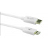 Vorago Cable de Carga USB C Macho - Lightning Macho, 1 Metro, Blanco  2