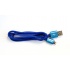 Vorago Cable de Carga Micro USB B/Lightning Macho - USB A Macho, 1 Metro, Azul, para iPod/iPhone/iPad/Android  1