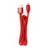 Vorago Cable de Carga Micro USB B/Lightning Macho - USB A Macho, 1 Metro, Rojo, para iPod/iPhone/iPad  2