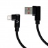 Vorago Cable USB Angulado Macho - Micro-USB Angulado Macho, 1 Metro, Negro  1