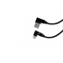 Vorago Cable de Carga USB Angulado Macho - Lightning Angulado Macho, 1 Metro, Negro, para iPhone/iPad  3