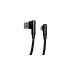 Vorago Cable de Carga USB Angulado Macho - Lightning Angulado Macho, 1 Metro, Negro, para iPhone/iPad  4