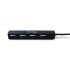 Vorago Hub USB 2.0 - 4x USB 2.0 Hembra, 480 Mbit/s, Negro - Imagen adicional 1