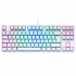 Teclado Gamer VSG Alnitak TKL RGB, Teclado Mecánico, Switch Kailh Red, Alámbrico, Blanco (Español)  1