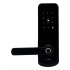 VTA Cerradura Inteligente con Teclado 84306, Lector de Huellas/Tarjeta/Contraseña, Compatible con iOS/Android, Negro  1