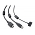 Wacom Cable 3 en 1 para Tableta Gráfica Wacom Cintiq Companion Hybrid, Negro