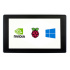 Waveshare Pantalla 7" Touch para Placas de Desarrollo Raspberry Pi, 1024 × 600 Píxeles, Negro, incluye Carcasa  1