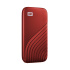 Disco Duro Externo WD My Passport 2.5", 2TB, USB-C 3.1, Rojo, Resistente a Golpes, para Mac/PC  2