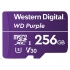 Memoria Flash Western Digital WD Purple, 256GB MicroSDXC V30 Class 3 (U3), para Videovigilancia