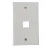 X-Case Tapa para Pared ACCREDFA03, 1 Puerto, 1 Pieza, Blanco