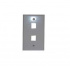 X-Case Tapa para Pared ACCREDFA05, 2 Puertos, 1 Pieza, Gris