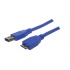 X-Case Cable USB 3.0 A Macho - Micro USB B Macho, 1 Metro, Azul  1