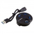 X-Media Hub USB A 3.0 de 4 Puertos, 5000Mbit/s, Negro  1