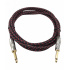 XSS Cable AUX 6.3mm Macho - 6.3mm Macho, 3 Metros, Negro/Rojo  3