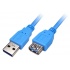Xtech Cable USB A Macho -  USB A Hembra, 1.8 Metros, Azul  1