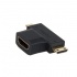Xtech Adaptador Micro/Mini HDMI Macho - HDMI Hembra, Negro  2