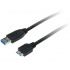 Xtech Cable USB A Macho - Micro USB B Macho, 90cm, Negro  1