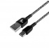 Xtech Cable USB A Macho - USB C Macho, 1.8 Metros, Negro/Blanco  1