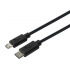 Xtech Cable USB C Macho - Micro USB B Macho, 1.8 Metros, Negro  1