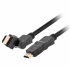 Xtech Cable Giratorio HDMI Macho - HDMI Macho, 4K, 3 Metros, Negro  1