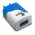 Xtech Cargador de Pared XTG-213, 1x USB 2.0, Azul/Blanco - Precio por Pieza (Se Vende de 10 Piezas en Adelante)  1