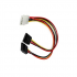 Xtreme PC Gaming Cable de Poder Molex (4-pin) Hembra - 15-pin SATA Macho, 15cm