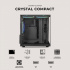 Gabinete Xtreme PC Gaming Crystal Compact, Mini-Tower, Micro-ATX/Mini-ITX, USB 2.0/3.0, con Fuente de 500W, 3 Ventiladores Instalados, Negro - Imagen adicional 5