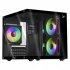 Gabinete Xtreme PC Gaming Crystal Core, Mini-Tower, Micro-ATX/Mini-ITX, USB 2.0/3.0, con Fuente de 600W, 3 Ventiladores Instalados, Negro