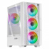 Gabinete Xtreme PC Gaming MG-36030, Mini-Tower, Micro-ATX/Mini-ITX, USB 2.0/3.0, con Fuente de 600W, 4 Ventiladores Instalados, Blanco
