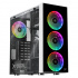 Gabinete Xtreme PC Gaming Dragonfly CXT320WT, Midi-Tower, ATX/Micro-ATX/Mini-ITX, USB 2.0, con Fuente de 600W, 4 Ventiladores Instalados, Negro/Blanco  ― Abierto  2