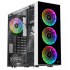 Gabinete Xtreme PC Gaming Dragonfly CXT320WT, Midi-Tower, ATX/Micro-ATX/Mini-ITX, USB 2.0, con Fuente de 600W, 4 Ventiladores Instalados, Negro/Blanco  1
