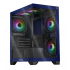 Gabinete Xtreme PC Gaming Crystal Hive, Mini-Tower, Micro-ATX/Mini-ITX, USB 2.0/3.0, sin Fuente, 5 Ventiladores Instalados, Azul