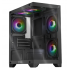 Gabinete Xtreme PC Gaming Crystal Hive, Mini-Tower, Micro-ATX/Mini-ITX, USB 2.0/3.0, sin Fuente, 5 Ventiladores Instalados, Negro