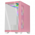 Gabinete Xtreme PC Gaming CXT3600PK, Mini-Tower, Micro-ATX/Mini-ITX, USB 2.0/3.0, sin Fuente, 5 Ventiladores Instalados, Rosa - Imagen adicional 1