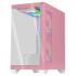 Gabinete Xtreme PC Gaming CXT3600PK, Mini-Tower, Micro-ATX/Mini-ITX, USB 2.0/3.0, sin Fuente, 5 Ventiladores Instalados, Rosa - Imagen adicional 1