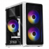 Gabinete Xtreme PC Gaming Zero, Mini-Tower, Micro-ATX/Mini-ITX, USB 2.0/3.0, sin Fuente, 4 Ventiladores Instalados, Blanco
