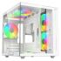 Gabinete Xtreme PC Gaming MG-36026, Mini-Tower, Micro-ATX/Mini-ITX, USB 2.0/3.0, sin Fuente, 3 Ventiladores Instalados, Blanco