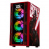 Gabinete Xtreme PC Gaming MG-23140, Midi-Tower, ATX/Micro-ATX/ITX, USB 2.0/3.0, sin Fuente, 4 Ventiladores Instalados, Negro/Rojo  2