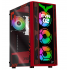 Gabinete Xtreme PC Gaming Evangelion 02 Edition, Full Tower, ATX/EATX/Micro-ATX/Mini-ITX, USB 2.0/3.0, sin Fuente, 4 Ventiladores Instalados, Rojo  1