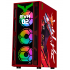 Gabinete Xtreme PC Gaming Evangelion 02 Edition, Full Tower, ATX/EATX/Micro-ATX/Mini-ITX, USB 2.0/3.0, sin Fuente, 4 Ventiladores Instalados, Rojo  2