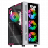 Gabinete Xtreme PC Gaming CXTEV8WT, Midi-Tower, ATX/Micro-ATX/Mini-ITX, USB 2.0, sin Fuente, 4 Ventiladores Instalados, Blanco