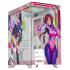 Gabinete Xtreme PC Gaming Evangelion 08 Comic, Mini-Tower, Micro-ATX/Mini-ITX, USB 2.0, sin Fuente, 5 Ventiladores Instalados, Rosa