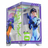 Gabinete Xtreme PC Gaming Evangelion 01 Comic, Mini-Tower, Micro-ATX/Mini-ITX, USB 2.0/3.0, sin Fuente, 4 Ventiladores Instalados, Morado