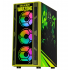 Gabinete Xtreme PC Gaming CXTGHKRNG, Midi-Tower, ATX/Micro-ATX/Mini-ITX, USB 2.0/3.0, sin Fuente, 4 Ventiladores Instalados, Verde - Imagen adicional 1