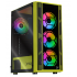 Gabinete Xtreme PC Gaming MG-23083, Midi-Tower, ATX/Micro-ATX/Mini-ITX, USB 2.0/3.0, sin Fuente, 4 Ventiladores Instalados, Negro/Amarillo  1